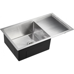 Кухонная мойка Emar EMB-124 Satine 1,2 мм, сатин, Цвет производителя: сатин фото 