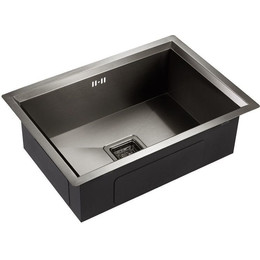 Кухонная мойка Emar EMB-129А PVD Nano Dark 1 мм, чёрный фото 