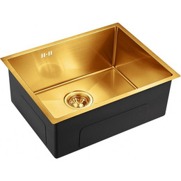 Кухонная мойка Emar EMB-123 PVD Nano Golden 1,2 мм, золото, Цвет производителя: золото фото 