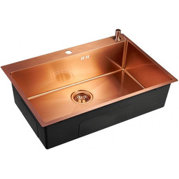 Кухонная мойка Emar EMB-125A PVD Nano Coppery 1 мм, медь, Цвет производителя: медь фото 