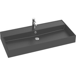 Раковина подвесная Jacob Delafon Vivienne 100 см EXBJ112-NGM, черный матовый фото 