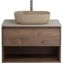 Тумба подвесная со столешницей BelBagno Kraft 100 см KRAFT-1000-1C-SO-RT+KEP-100-MCO фото 