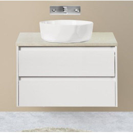 Тумба подвесная со столешницей BelBagno Kraft 100 см KRAFT-1000-2C-SO-BO+KEP-100-MCO-W0 фото 