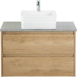 Тумба подвесная со столешницей BelBagno Kraft 100 см KRAFT-1000-2C-SO-RNN+KEP-100-MGL фото 