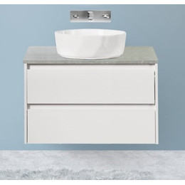 Тумба подвесная со столешницей BelBagno Kraft 80 см KRAFT-800-2C-SO-BO+KEP-80-MGL-W0 фото 