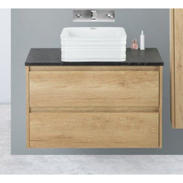 Тумба подвесная со столешницей BelBagno Kraft 90 см KRAFT-900-2C-SO-RNN+KEP-90-MNO-W0 фото 