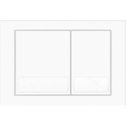 Кнопка смыва Veconi Square VFS001WH, белый глянец фото 