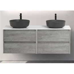 Тумба подвесная со столешницей BelBagno Kraft 120 см KRAFT-600-2C-SO-CG+EK-120-2-BL фото 