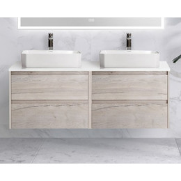 Тумба подвесная со столешницей BelBagno Kraft 120 см KRAFT-600-2C-SO-RGB+EK-120-2-BO фото 