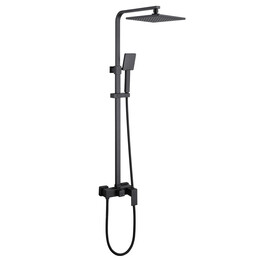 Душевая стойка Abber Daheim AF8220B, черный матовый, Цвет производителя: чёрный матовый фото 