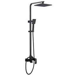 Душевая стойка Abber Wasserfall AF8616B, черный матовый, Цвет производителя: чёрный матовый фото 