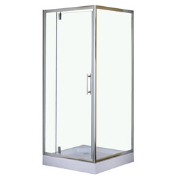 Душевое ограждение Loranto 90x90 см CS-604C 90, хром/прозрачное фото 