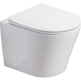 Унитаз подвесной безободковый Azario Atrio AZ-2330 с крышкой микролифт фото 