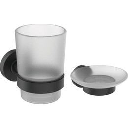 Набор аксессуаров для ванной комнаты Ideal Standard Silk Black IOM BL002XG, черный матовый фото 