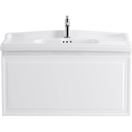Тумба подвесная с раковиной Cezares GIUBILEO-1000-1C-SO-BL 100 см, Bianco Lucido фото 