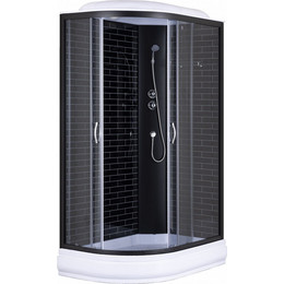 Душевая кабина Loranto 120х80 см CS-66120-20R GB 120, черный/серое фото 