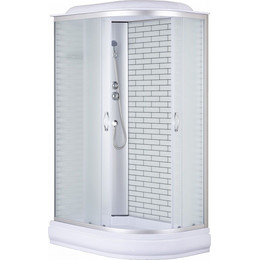 Душевая кабина Loranto 120х80 см CS-66120-20L FW 120, хром/матовое фото 