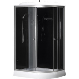 Душевая кабина Loranto 120х80 см CS-66121L G 120, хром/прозрачное фото 