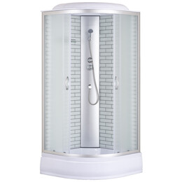 Душевая кабина Loranto 90х90 см CS-6690-25FW 90, хром/матовое фото 