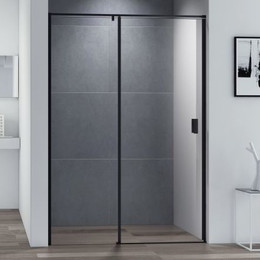 Душевая дверь Cezares Urban B-12 140 см, черный/прозрачное фото 