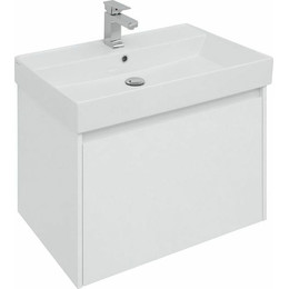 Тумба подвесная с раковиной Aquanet Nova Lite 75 см 242275 (1 ящик) белый фото 