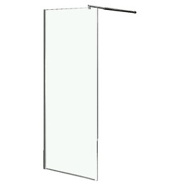 Душевая перегородка Loranto Walk-in 110 см CS-L1020 (стекло 8 мм), хром/прозрачное фото 