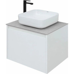 Тумба подвесная со столешницей Aquanet Nova Lite 60 см 242574 (1 ящик) белый, Цвет фасада: белый фото 