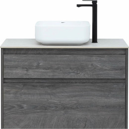 Тумба подвесная со столешницей Aquanet Nova Lite 90 см 242267 (2 ящика) дуб рошелье, Цвет фасада: дуб рошелье фото 