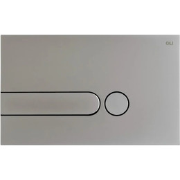 Кнопка смыва Oli I-Plate (механическая) 670006, хром матовый фото 