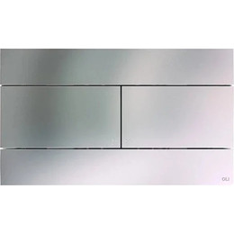 Кнопка смыва Oli Slim Inox (механическая) 057141, хром матовый фото 