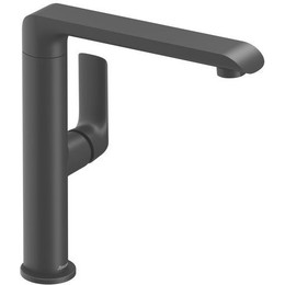 Смеситель для раковины высокий Ravak Flat - FL 016.20 X070174, чёрный матовый фото 