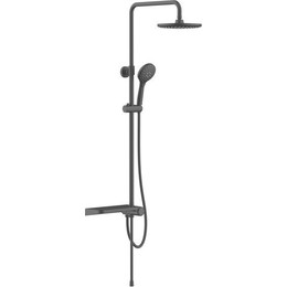 Душевая стойка Iddis Ray RAYMS3Fi76, черный матовый фото 