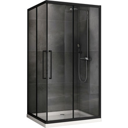 Душевое ограждение Abber Schwarzer Diamant 120х90 см AG02129BH, черный/прозрачное фото 