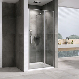 Душевая дверь Abber Sonnenstrand 100 см AG04100S, хром/прозрачное фото 