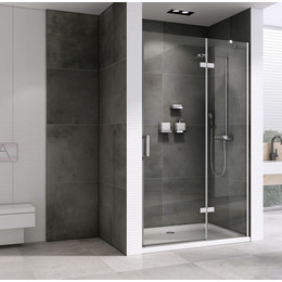 Душевая дверь Abber Zart 110 см AG08110, хром/прозрачное фото 