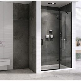 Душевая дверь Abber Zart 120 см AG08120B, черный/прозрачное фото 