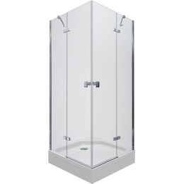 Душевое ограждение Triton Дельта 90x90 см, хром/прозрачное фото 