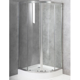 Душевое ограждение BelBagno 90x90 см DUE-R-2-90-C-Cr, хром/прозрачное фото 