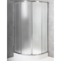 Душевое ограждение BelBagno 90x90 см DUE-R-2-90-P-Cr, хром/матовое фото 