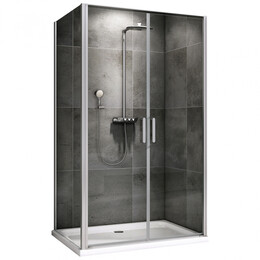Душевое ограждение Abber Sonnenstrand 100х70 см AG04100C-S70, хром/прозрачное фото 