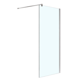 Душевая перегородка Azario Chicago Walk-in 120 см AZ-NAR6310 1200 (стекло 8 мм) с кронштейном в комплекте, хром/прозрачное фото 