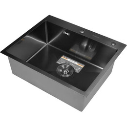 Кухонная мойка Gerhans K36050B 1 мм, PVD графит фото 