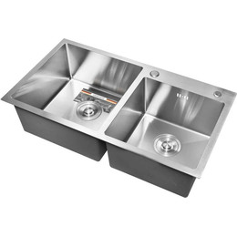 Кухонная мойка Gerhans K37843-S 1 мм, нержавеющая сталь, Цвет производителя: нержавеющая сталь фото 