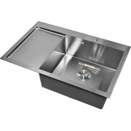 Кухонная мойка Gerhans K37851-R 1 мм, нержавеющая сталь R, Цвет производителя: нержавеющая сталь фото 