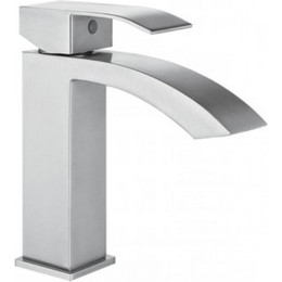 Смеситель для раковины Mixxus Ama CR0415, нержавеющая сталь фото 