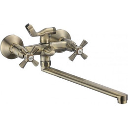 Смеситель для ванны Mixxus Premium Retro MI0048 с душевым гарнитуром, бронза фото 