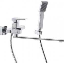 Смеситель для ванны Mixxus Premium Kvadro MP0191 с душевым гарнитуром фото 