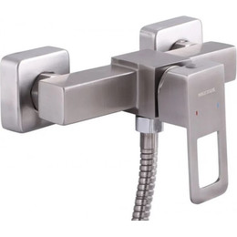 Смеситель для душа Mixxus Fit SS0404 с душевым гарнитуром, нержавеющая сталь фото 