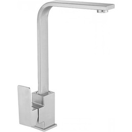 Смеситель для кухни Mixxus Kub SS0028/SS0409, нержавеющая сталь фото 