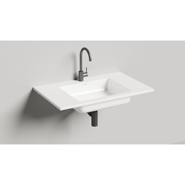 Раковина подвесная Salini Onda 80 80 см 1402201M (S-Stone) матовая фото 